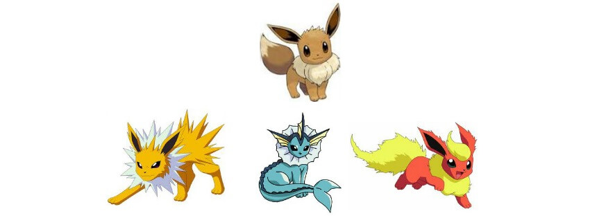 эволюция eevee pokemon go