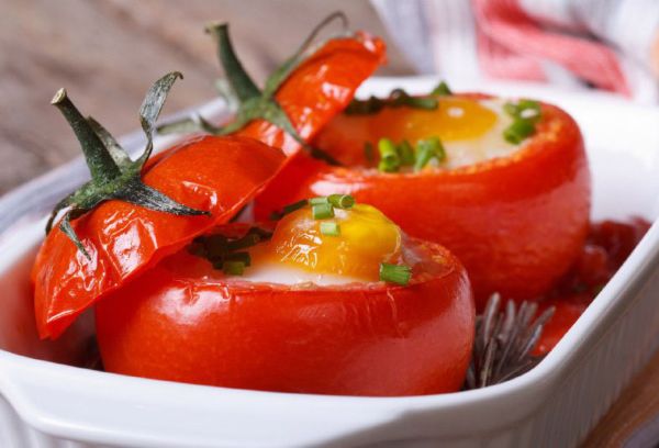 омлет в томатах