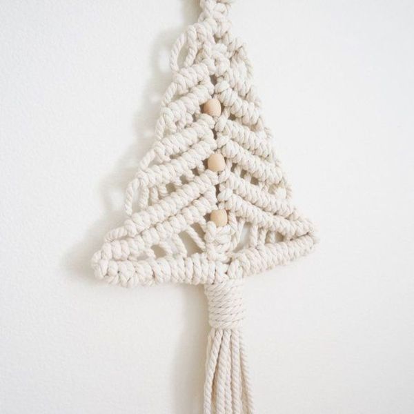 Декор вязаной елки на Новый Год