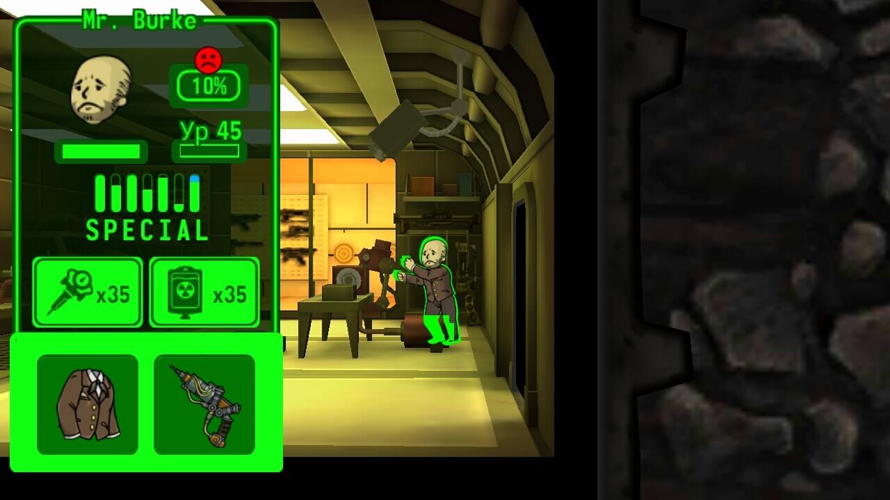 Как в fallout shelter перемещать комнаты на ps4